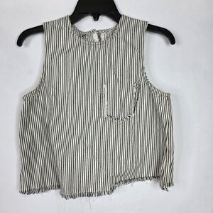 T by Alexander Wang Denim pinstripes Sleeveless top